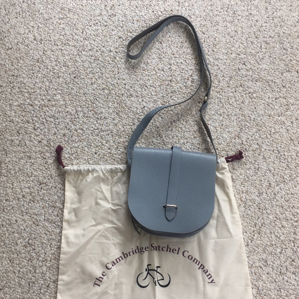The Cambridge Satchel Company blue leather bag